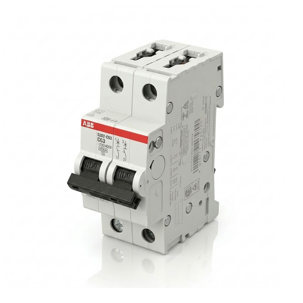 Interruptor Termomagnético Bipolar 2x63A ABB