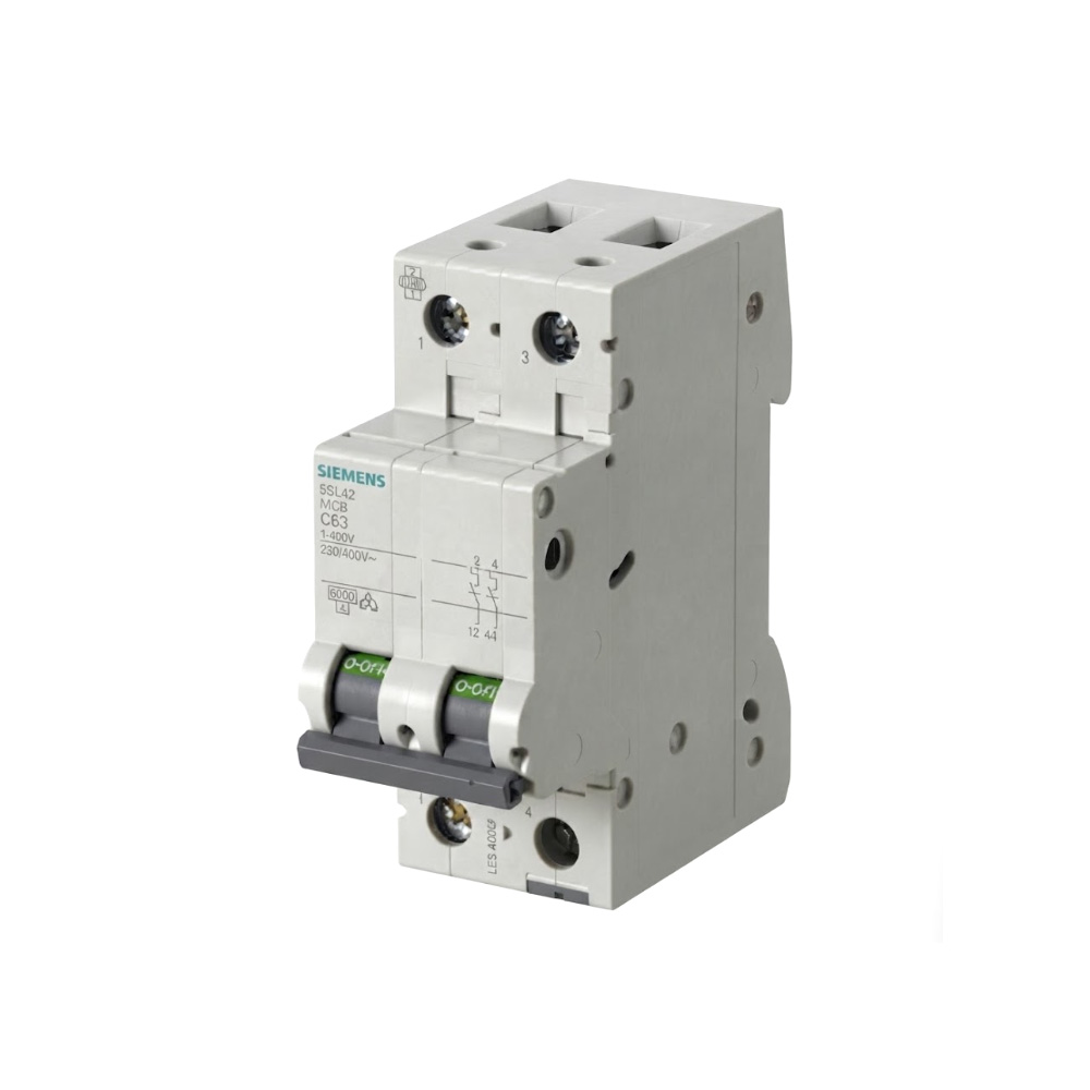 Interruptor Termomagnética Bipolar 2x63A SIEMENS