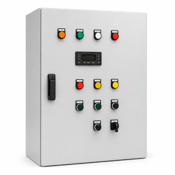 Tablero de Control con Selectores y Pilotos