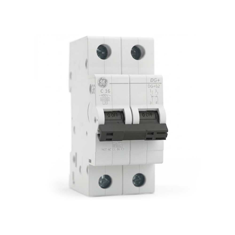 Interruptor Termomagnética Bipolar 2x16A GE